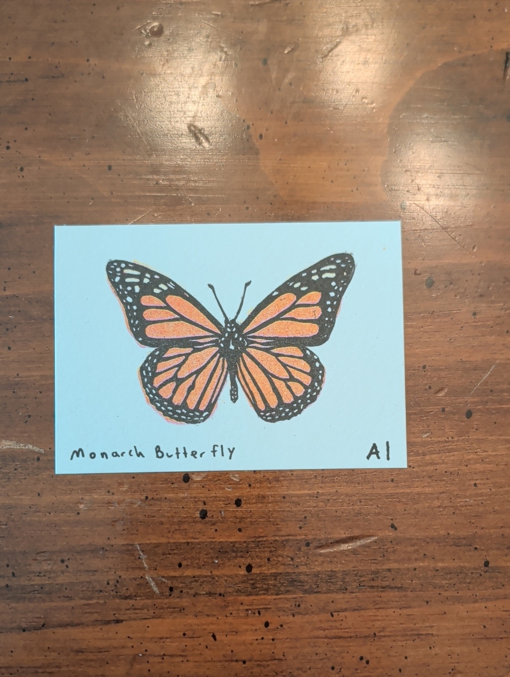 Inciardi Maine Mini Print Monarch Butterfly